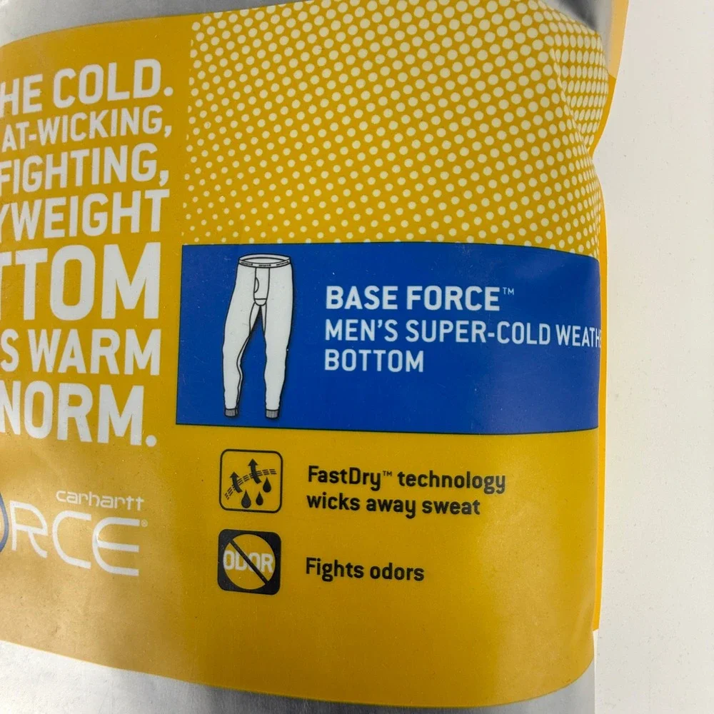 Carhartt Base Force Mens Super-Cold Weather Bottom Black 2XL Regular 100643-001